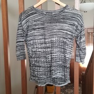 Express black and white stripe sweater